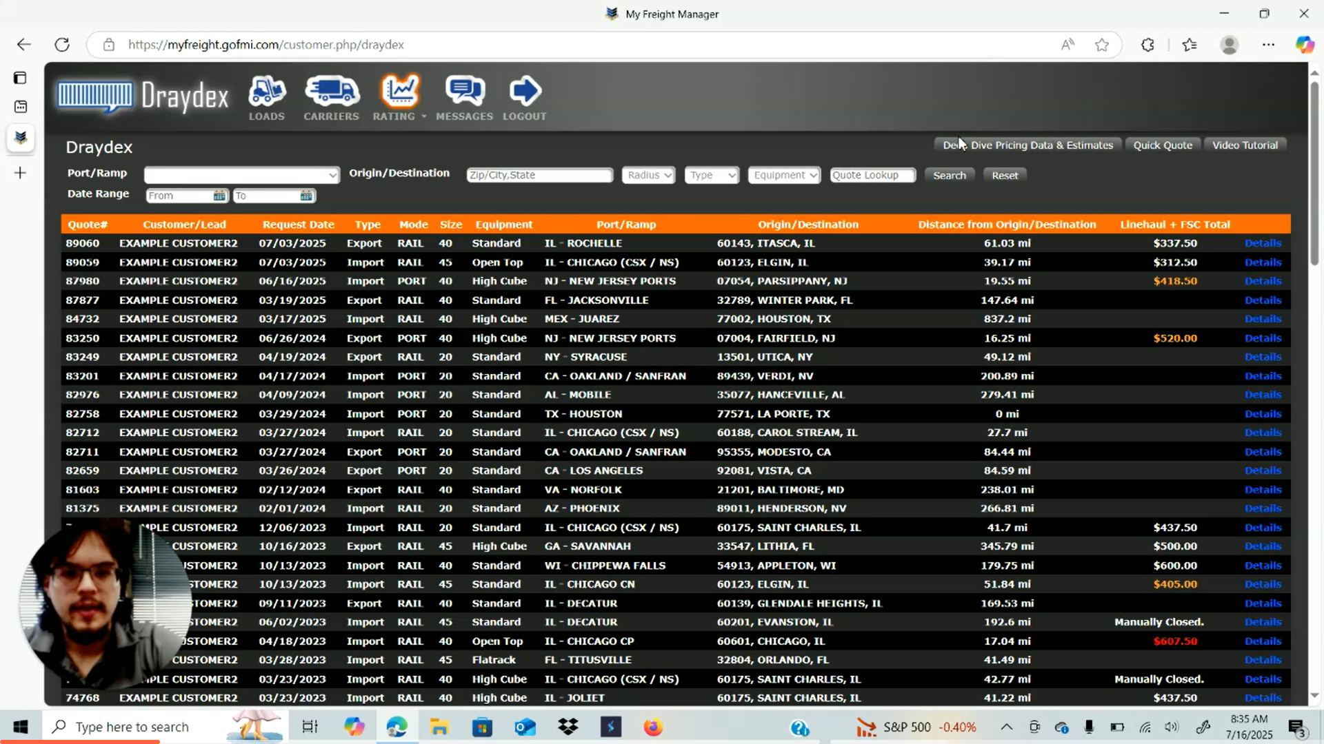 on the top right you'll see deep dive pricing data click that on the top right you'll see deep dive pricing data click that