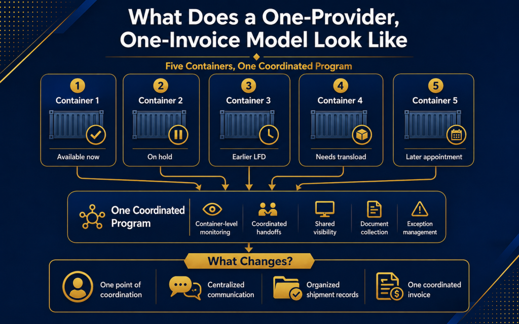 One Coordinated Multi-Container Drayage Program