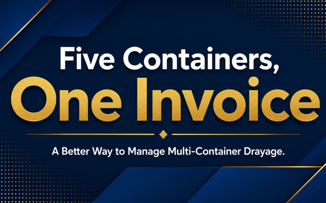 a better way to manage multiple container drayage